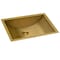 Ruvati 18 x 12 inch Brushed Gold Polished Brass Rectangular Bathroom Sink Undermount RVH6110GG - alternate 10
